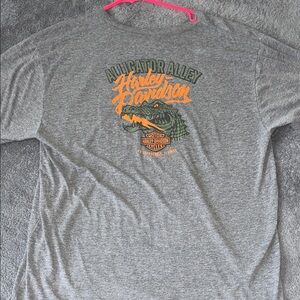 Harley-Davidson Alligator Alley Graphic Tee - Gray